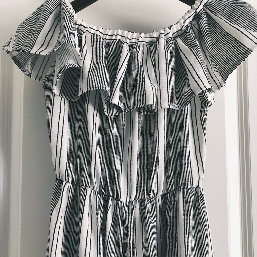 Missguided striped bardot grill detail jumpsuit - Picture 3 of 5